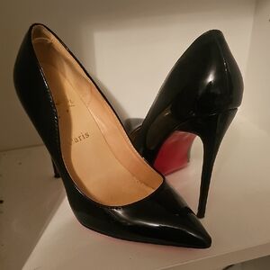 Black Patent Leather Heels